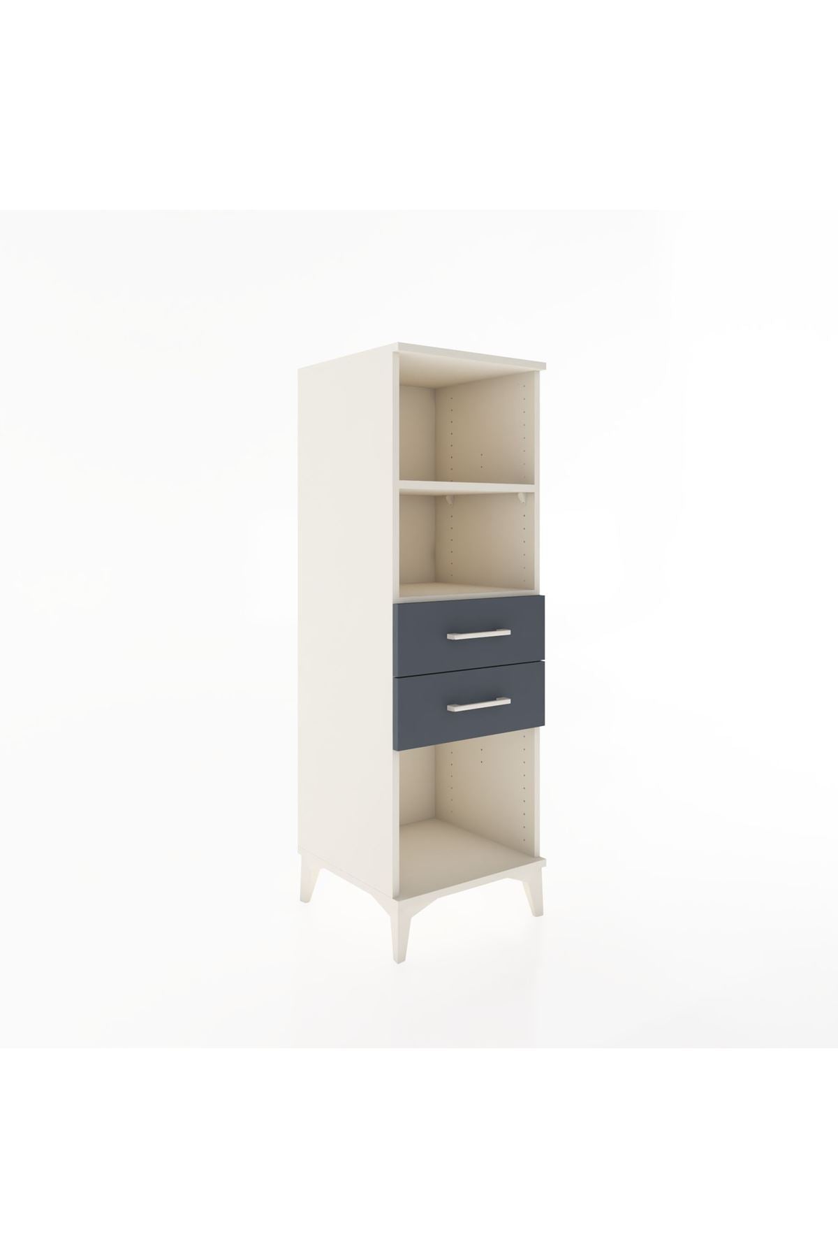 Hyperion Dolap 2 Raflı 2 Çekmeceli 44x44x134 - S49M045V2B