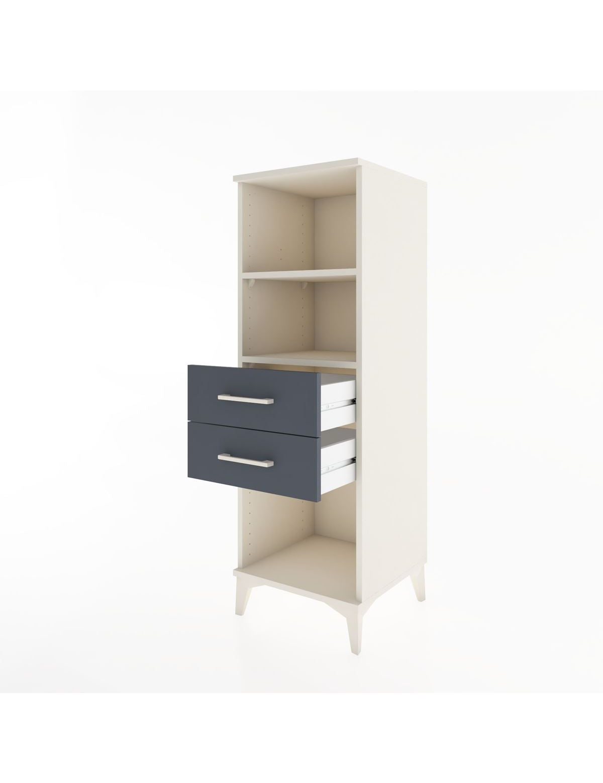 Hyperion Dolap 2 Raflı 2 Çekmeceli 44x44x134 - S49M045V2B