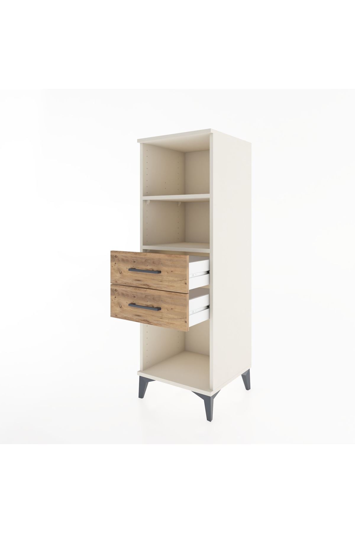 Hyperion Dolap 2 Raflı 2 Çekmeceli 44x44x134 - S49M045V3B