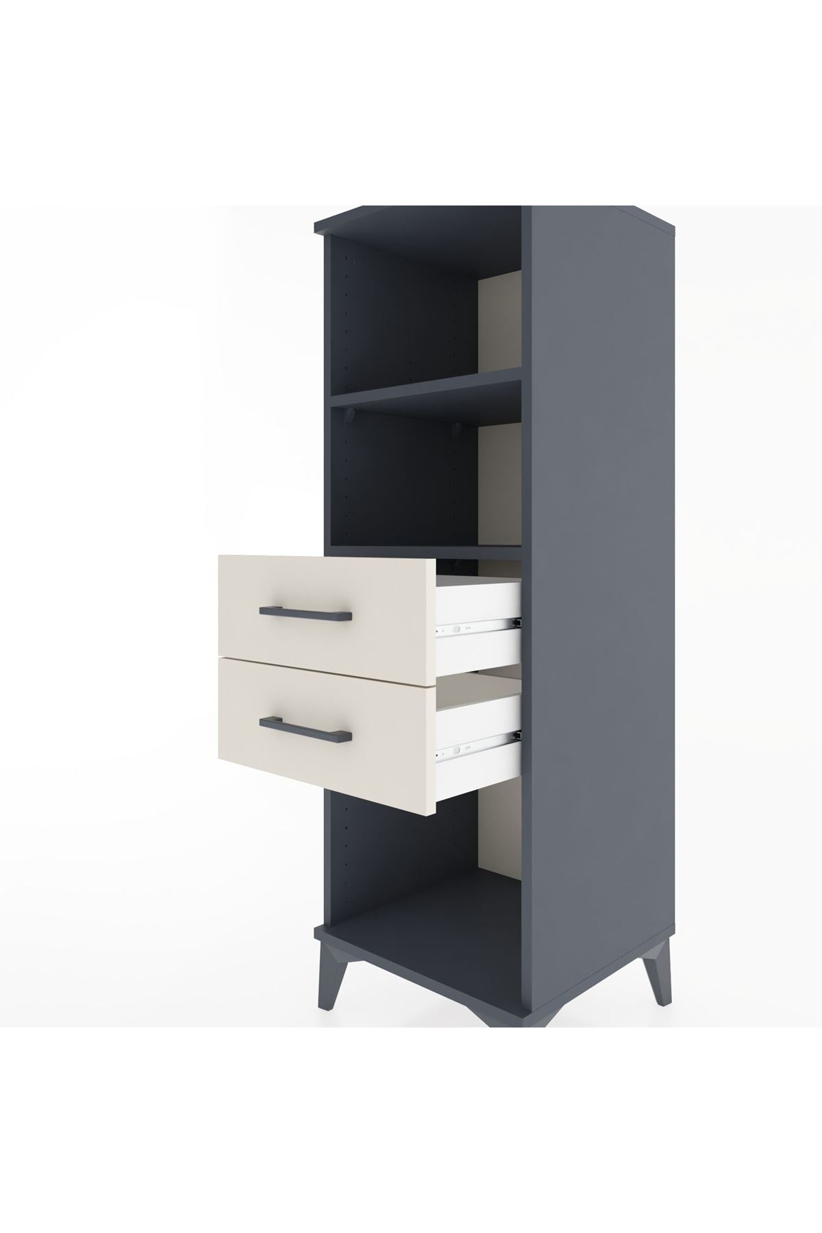 Hyperion Dolap 2 Raflı 2 Çekmeceli 44x44x134 - S49M045V4B
