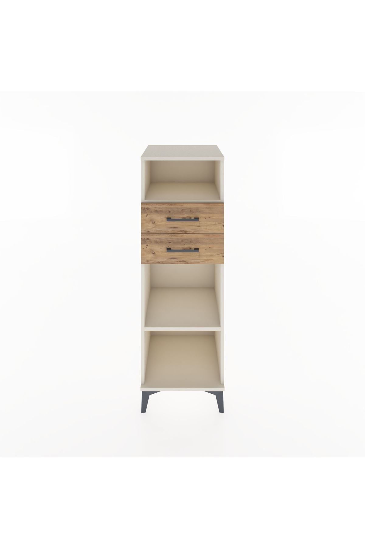 Hyperion Dolap 2 Raflı 2 Çekmeceli 44x44x134 - S49M046V3B
