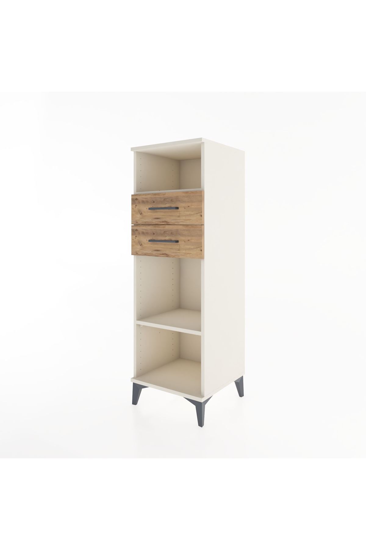 Hyperion Dolap 2 Raflı 2 Çekmeceli 44x44x134 - S49M046V3B