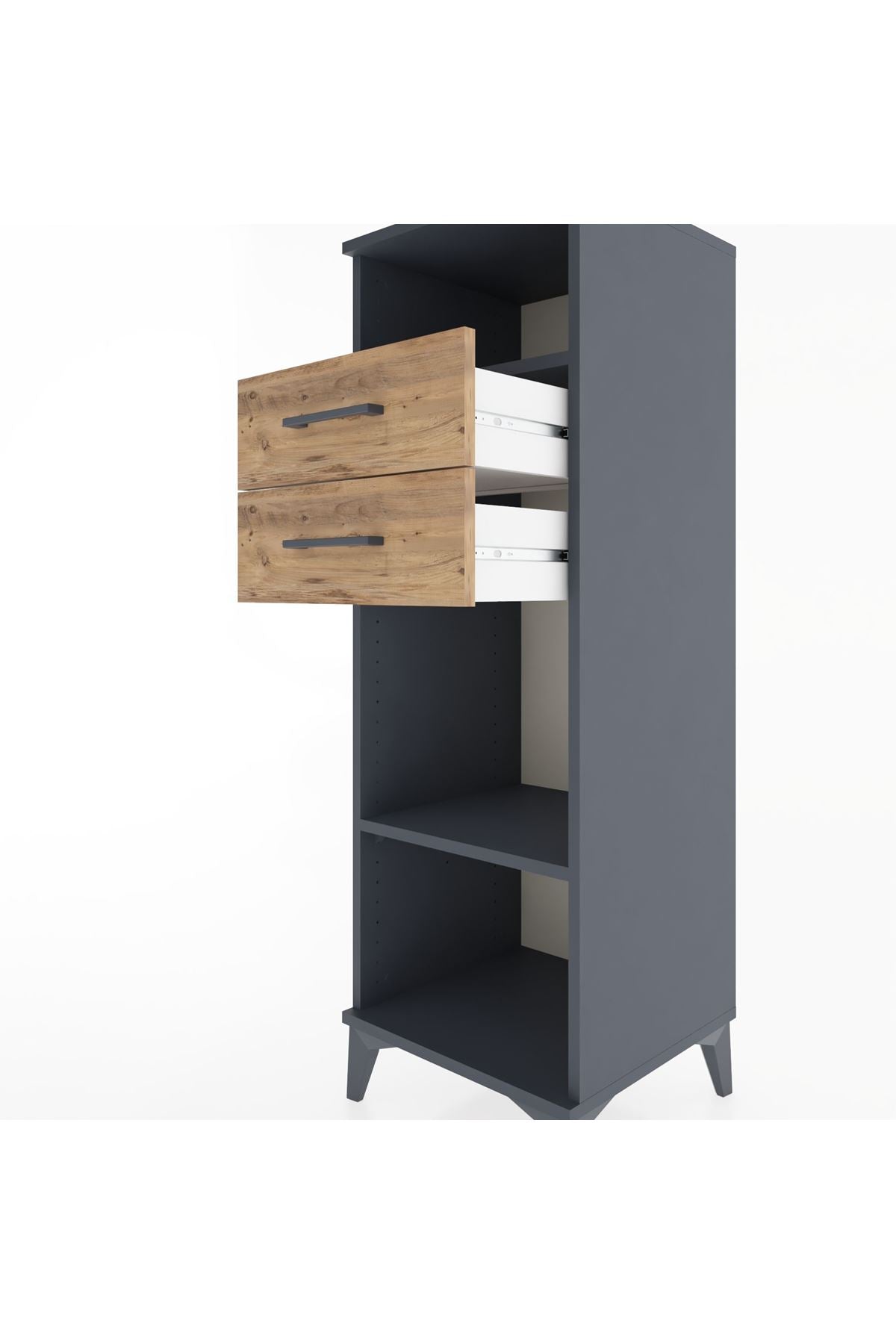 Hyperion Dolap 2 Raflı 2 Çekmeceli 44x44x134 - S49M046V6B