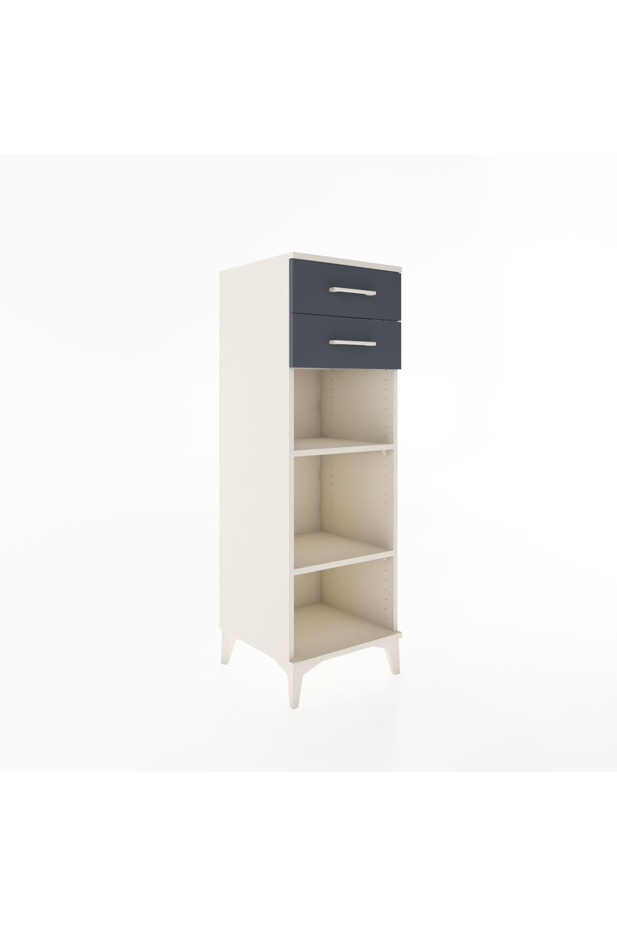 Hyperion Dolap 2 Raflı 2 Çekmeceli 44x44x134 - S49M047V2B