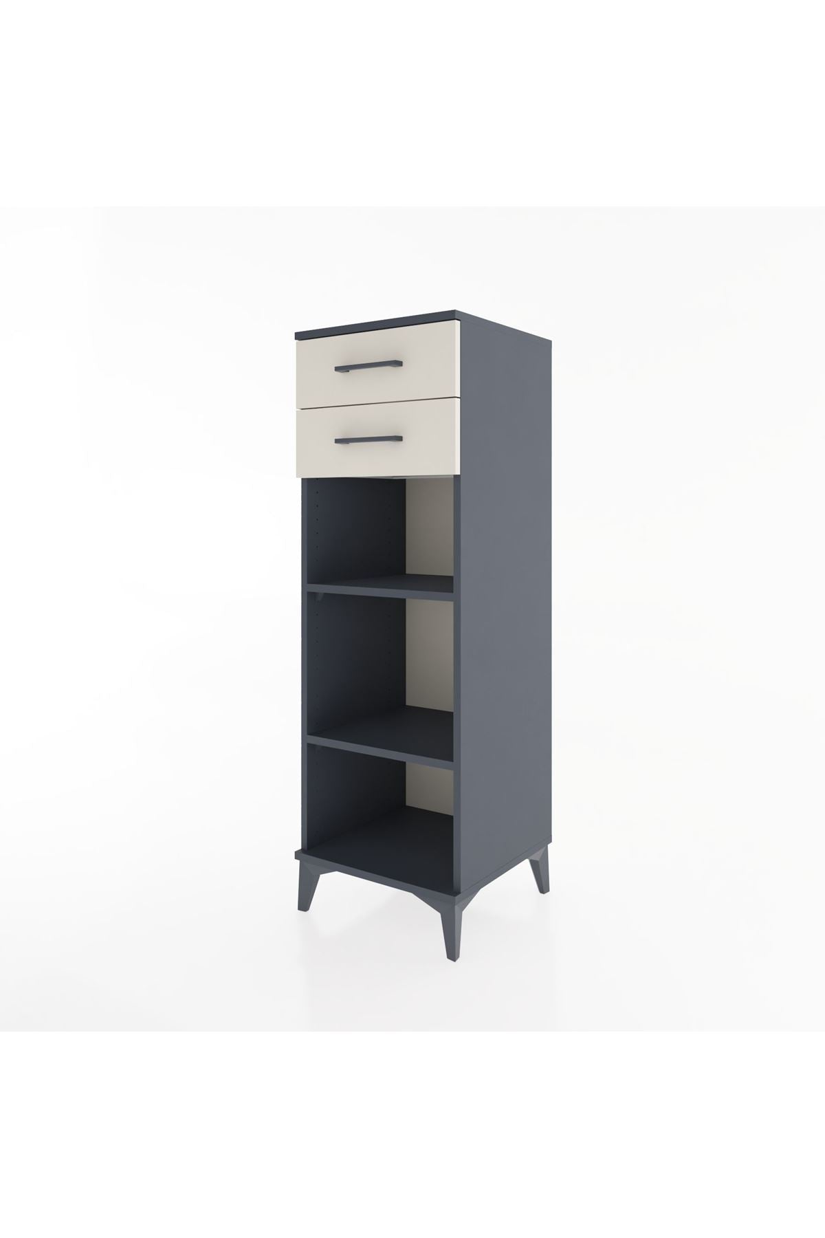 Hyperion Dolap 2 Raflı 2 Çekmeceli 44x44x134 - S49M047V4B