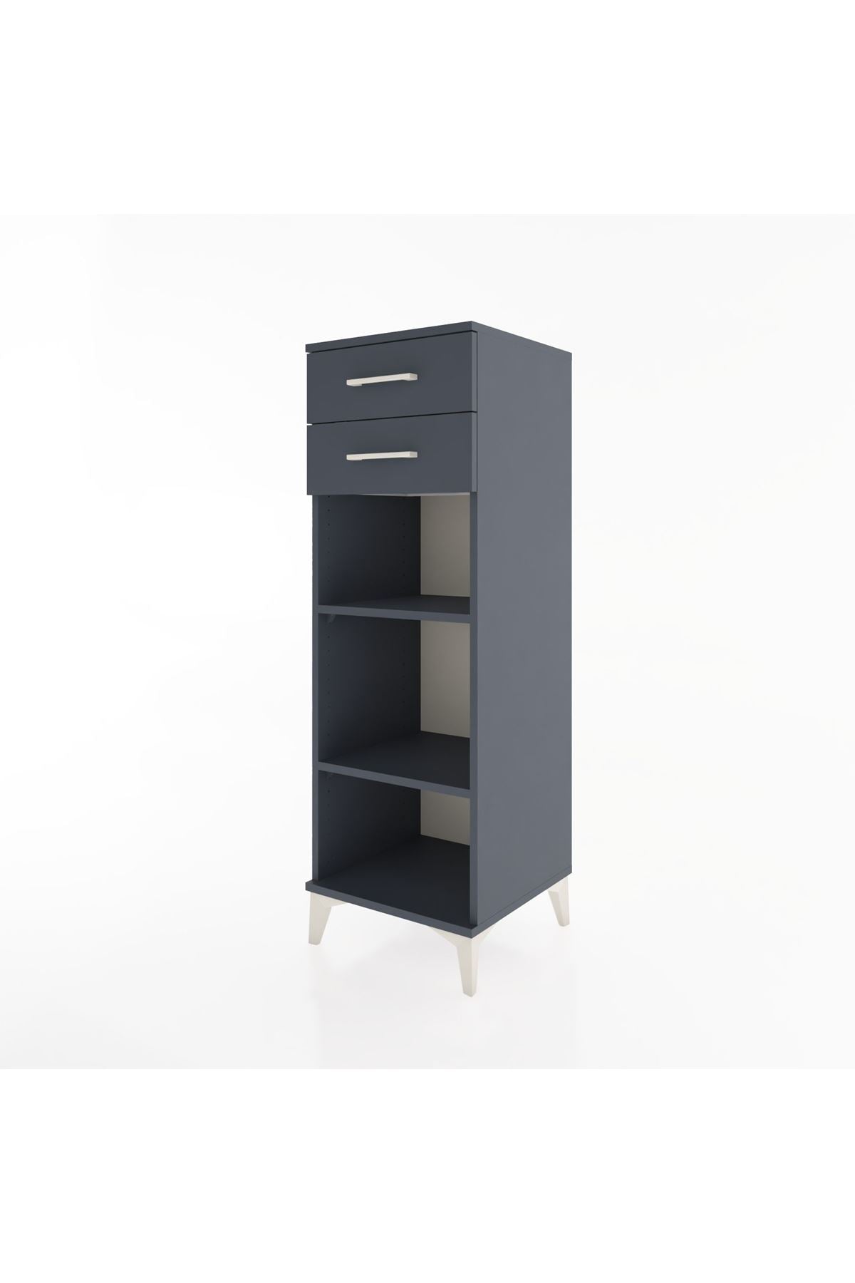 Hyperion Dolap 2 Raflı 2 Çekmeceli 44x44x134 - S49M047V5B
