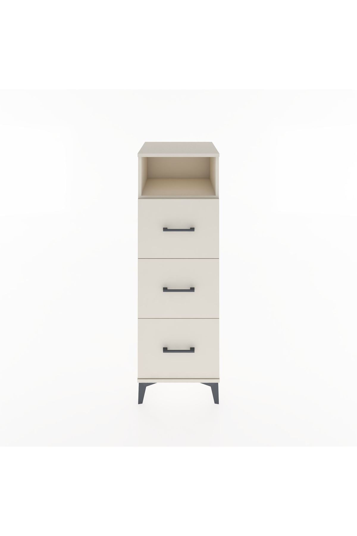 Hyperion Dolap Tek Raflı 3 Çekmeceli 44x44x134 - S49M048V1B