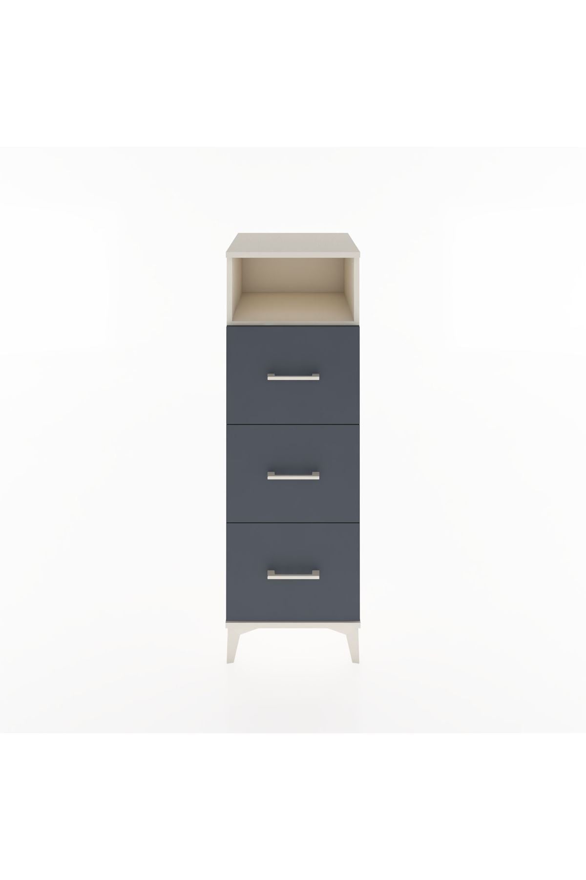 Hyperion Dolap Tek Raflı 3 Çekmeceli 44x44x134 - S49M048V2B
