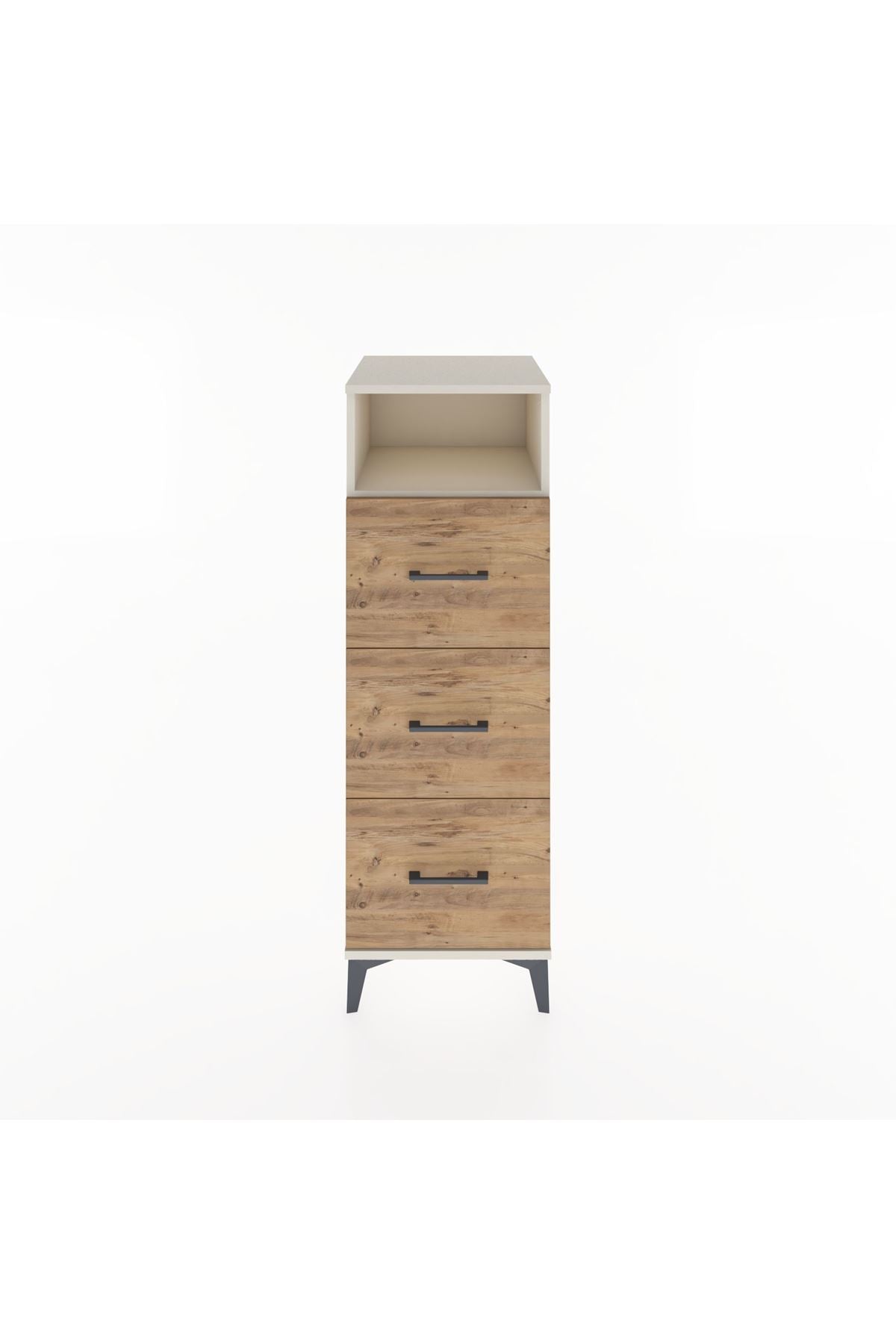 Hyperion Dolap Tek Raflı 3 Çekmeceli 44x44x134 - S49M048V3B