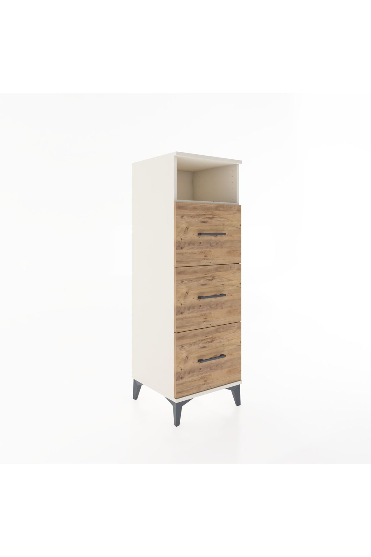 Hyperion Dolap Tek Raflı 3 Çekmeceli 44x44x134 - S49M048V3B