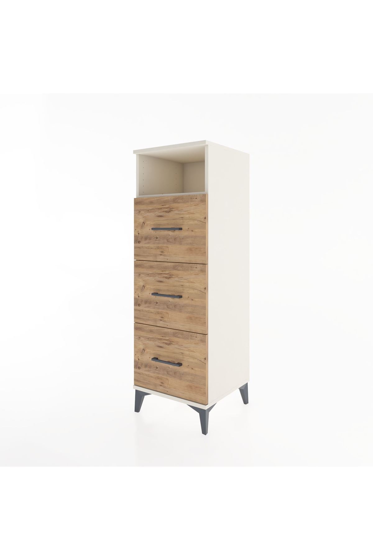 Hyperion Dolap Tek Raflı 3 Çekmeceli 44x44x134 - S49M048V3B