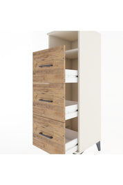 Hyperion Dolap Tek Raflı 3 Çekmeceli 44x44x134 - S49M048V3B