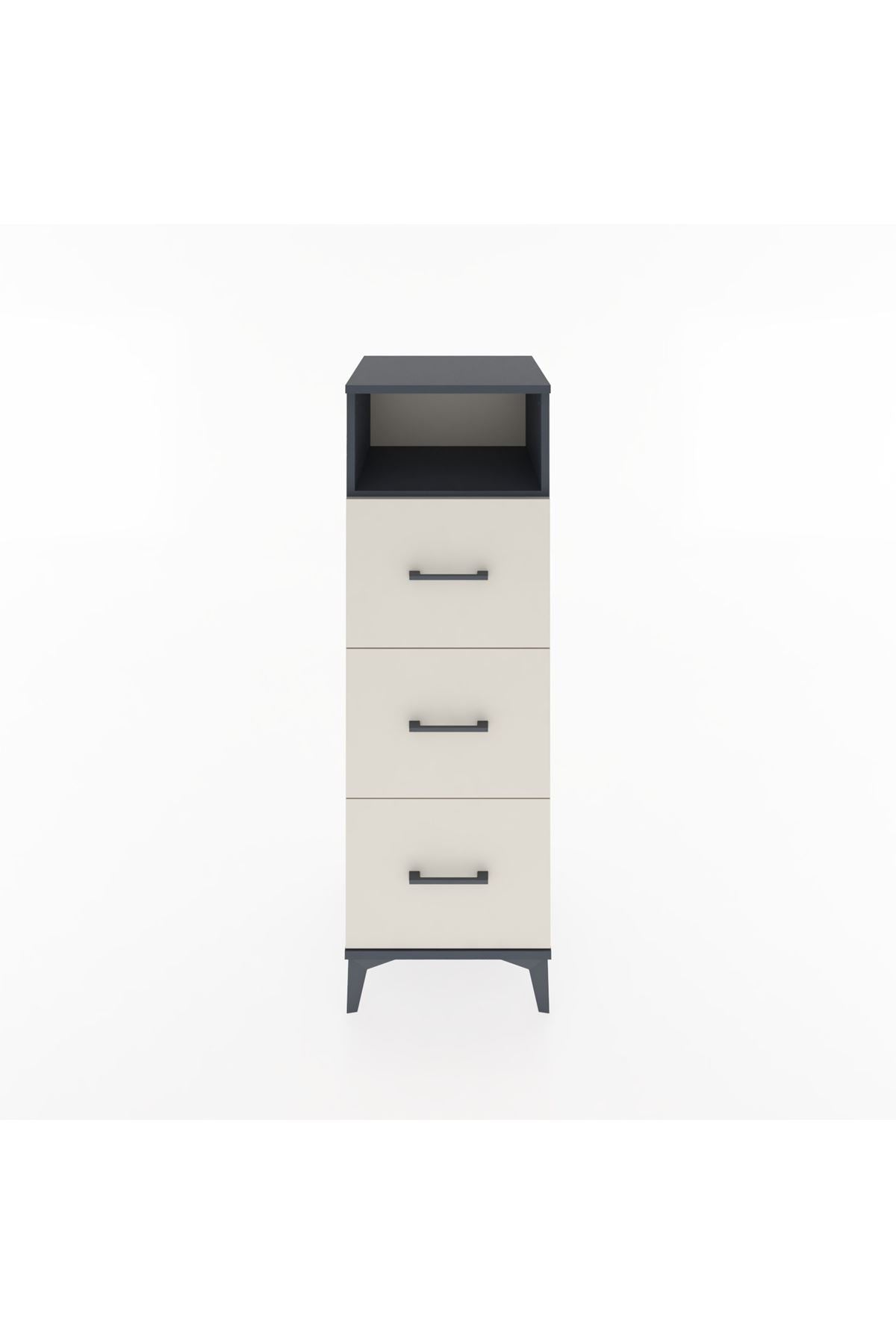 Hyperion Dolap Tek Raflı 3 Çekmeceli 44x44x134 - S49M048V4B