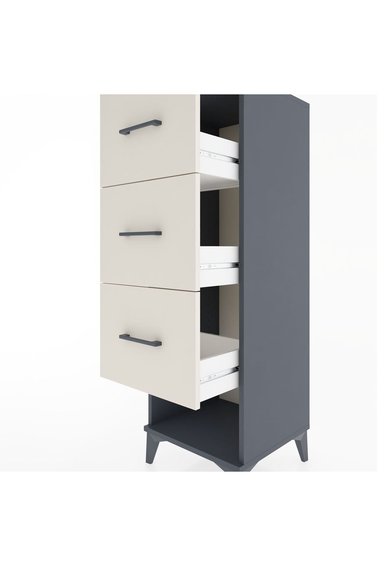 Hyperion Dolap 3 Çekmeceli 44x44x134 - S49M049V4B