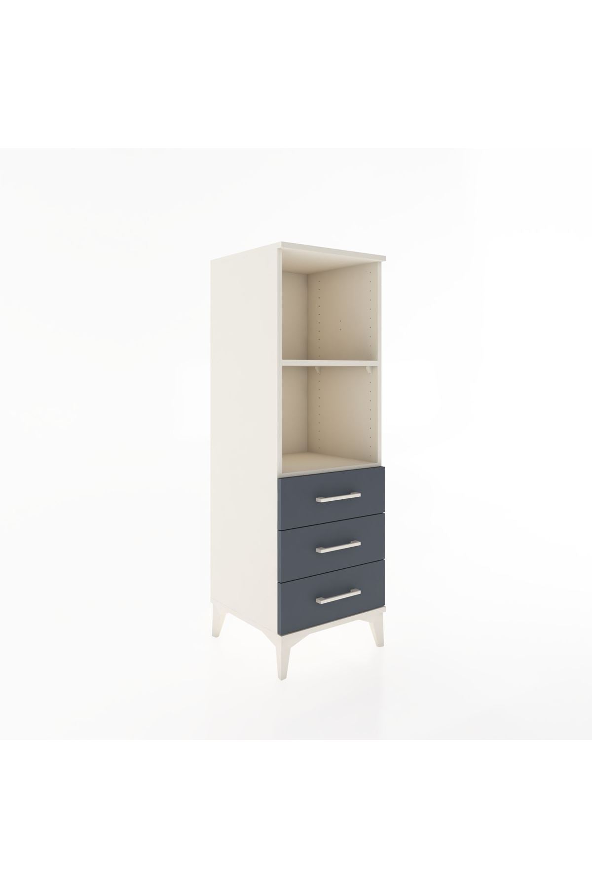 Hyperion Dolap 2 Raflı 3 Çekmeceli 44x44x134 - S49M050V2B