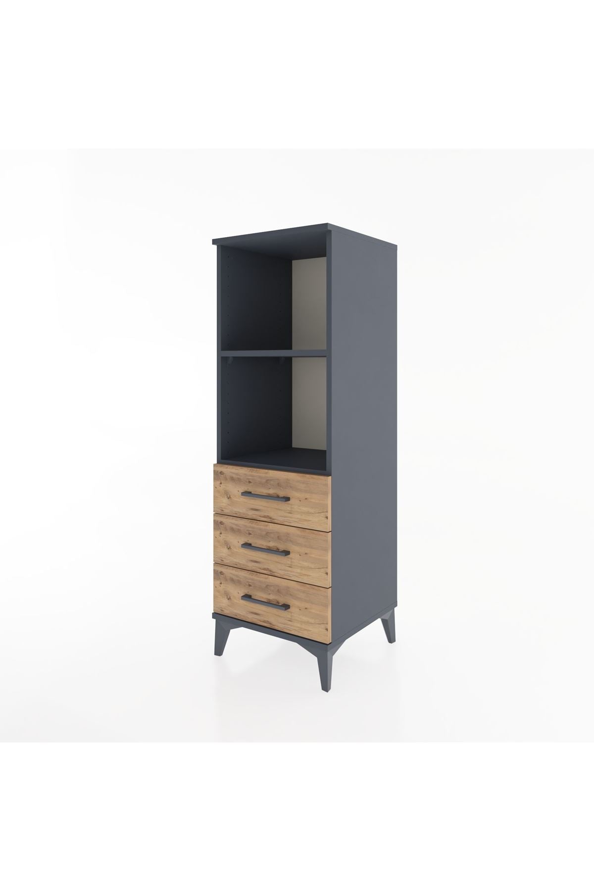 Hyperion Dolap 2 Raflı 3 Çekmeceli 44x44x134 - S49M050V6B