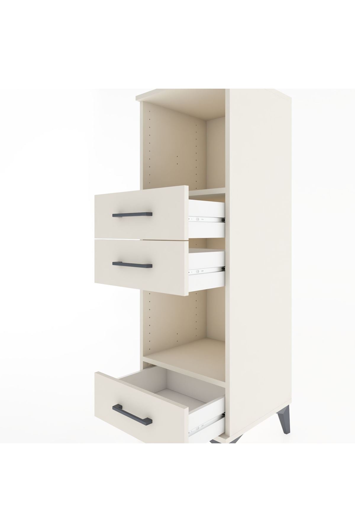 Hyperion Dolap 2 Raflı 3 Çekmeceli 44x44x134 - S49M051V1B