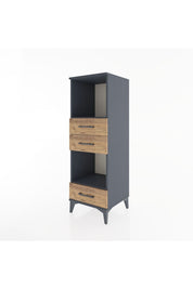 Hyperion Dolap 2 Raflı 3 Çekmeceli 44x44x134 - S49M051V6B