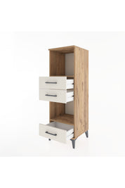 Hyperion Dolap 2 Raflı 3 Çekmeceli 44x44x134 - S49M051V7B