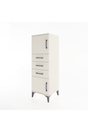 Hyperion Dolap Tek Raflı 3 Çekmeceli 2 Kapaklı 44x44x134 - S49M052V1B