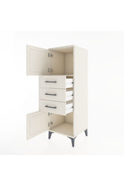 Hyperion Dolap Tek Raflı 3 Çekmeceli 2 Kapaklı 44x44x134 - S49M052V1B