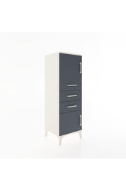 Hyperion Dolap Tek Raflı 3 Çekmeceli 2 Kapaklı 44x44x134 - S49M052V2B