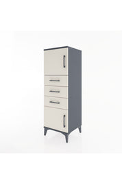 Hyperion Dolap Tek Raflı 3 Çekmeceli 2 Kapaklı 44x44x134 - S49M052V4B