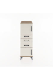 Hyperion Dolap Tek Raflı 3 Çekmeceli 2 Kapaklı 44x44x134 - S49M052V7B