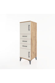 Hyperion Dolap Tek Raflı 3 Çekmeceli 2 Kapaklı 44x44x134 - S49M052V7B