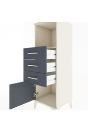 Hyperion Dolap Tek Raflı 3 Çekmeceli Tek Kapaklı 44x44x134 - S49M053V2B