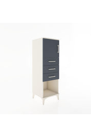 Hyperion Dolap Tek Raflı 3 Çekmeceli Tek Kapaklı 44x44x134 - S49M054V2B