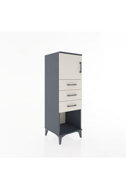 Hyperion Dolap Tek Raflı 3 Çekmeceli Tek Kapaklı 44x44x134 - S49M054V4B
