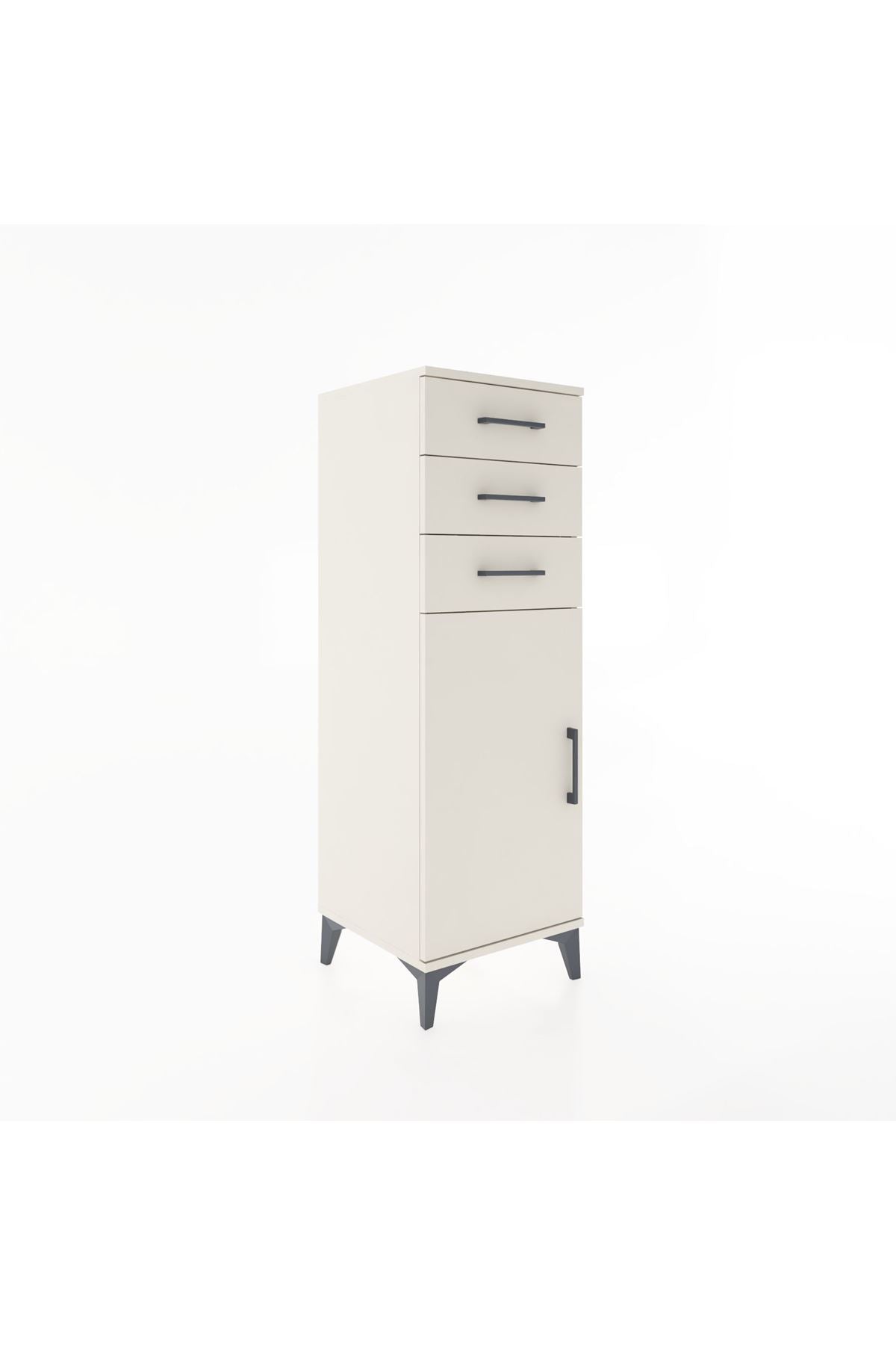 Hyperion Dolap 3 Çekmeceli Tek Kapaklı 44x44x134 - S49M055V1B