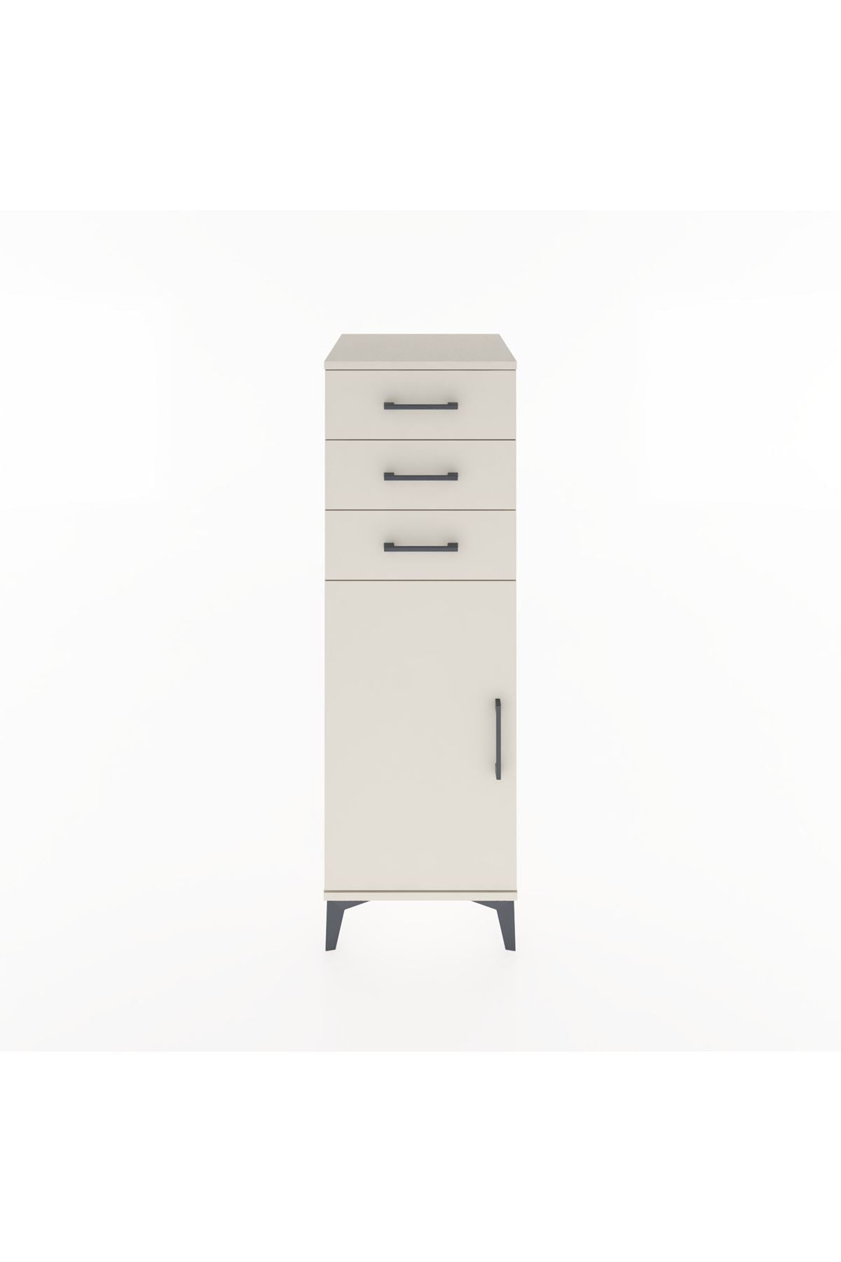 Hyperion Dolap 3 Çekmeceli Tek Kapaklı 44x44x134 - S49M055V1B