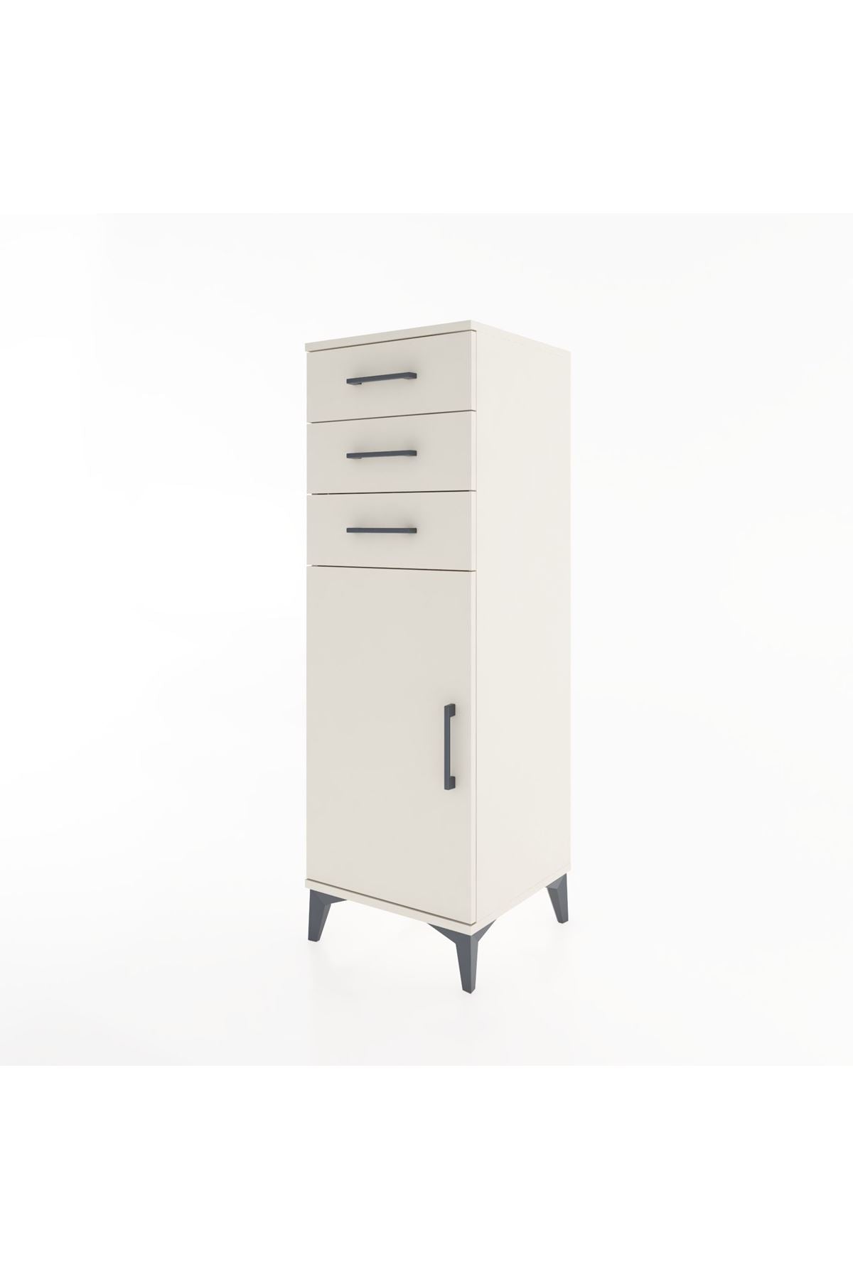 Hyperion Dolap 3 Çekmeceli Tek Kapaklı 44x44x134 - S49M055V1B