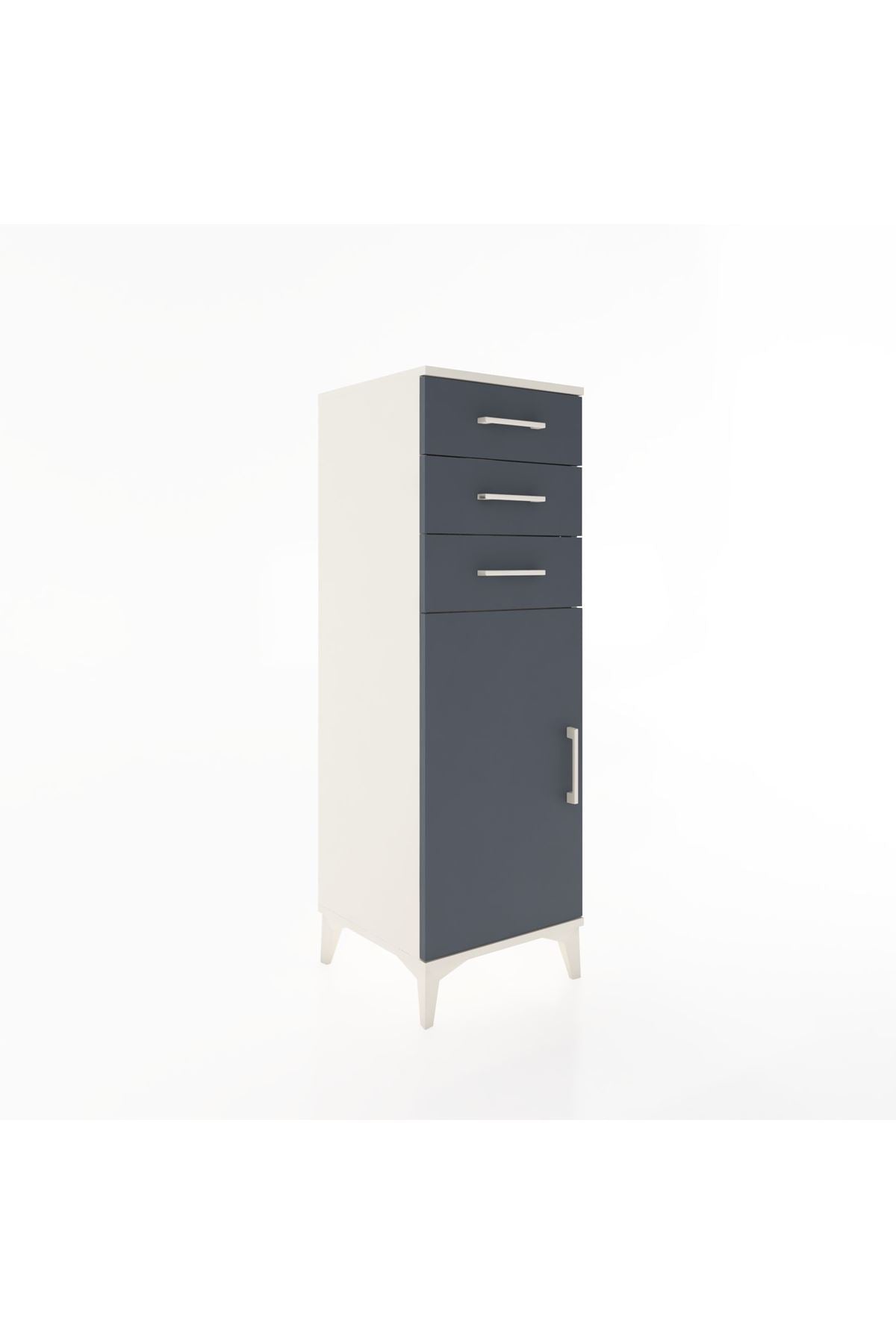 Hyperion Dolap 3 Çekmeceli Tek Kapaklı 44x44x134 - S49M055V2B