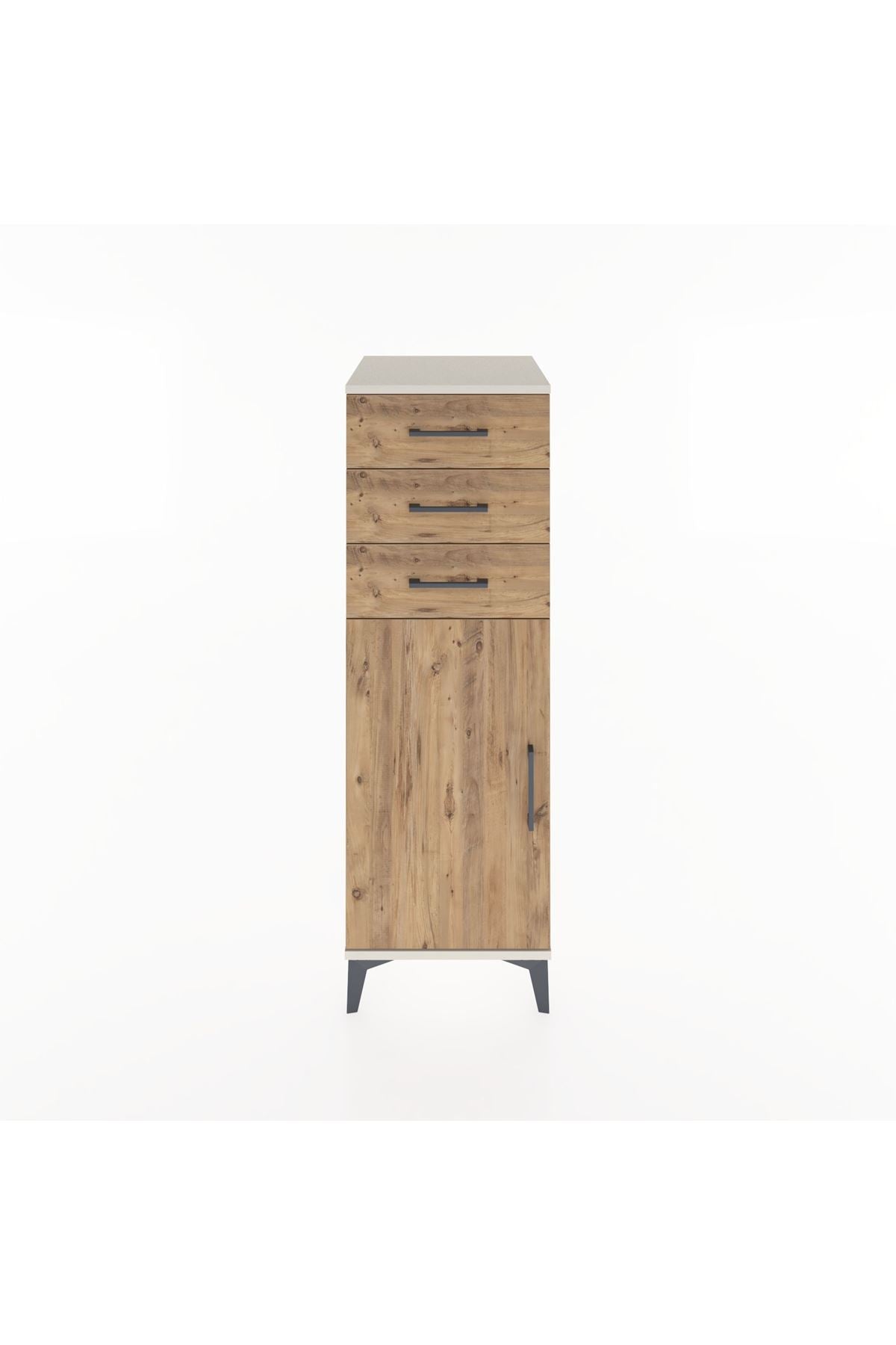 Hyperion Dolap 3 Çekmeceli Tek Kapaklı 44x44x134 - S49M055V3B