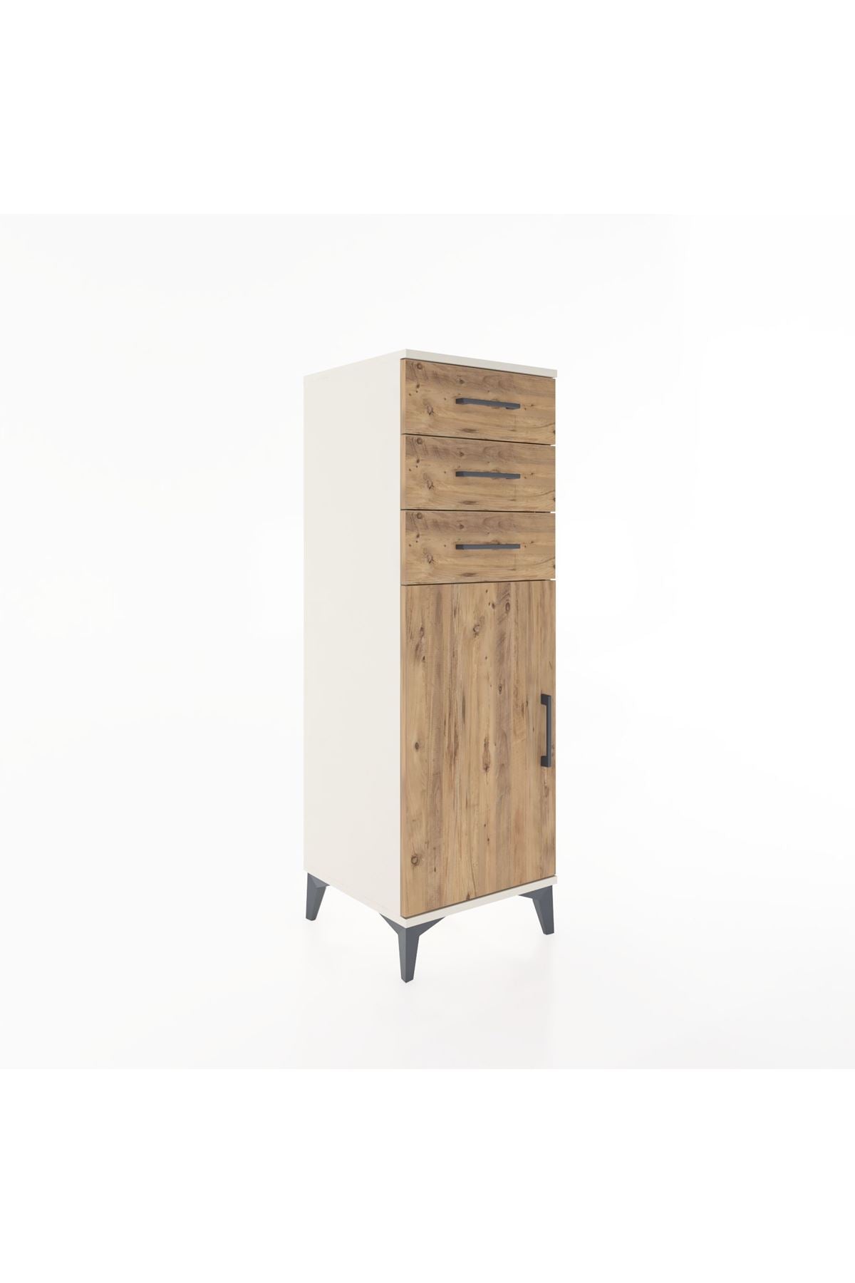 Hyperion Dolap 3 Çekmeceli Tek Kapaklı 44x44x134 - S49M055V3B