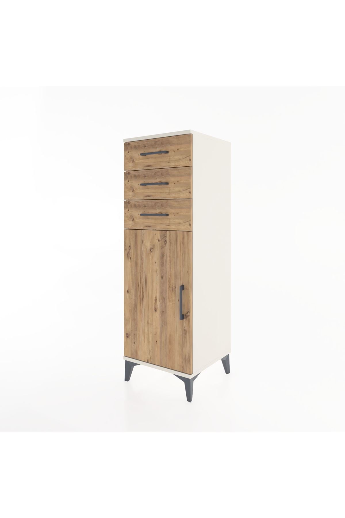 Hyperion Dolap 3 Çekmeceli Tek Kapaklı 44x44x134 - S49M055V3B