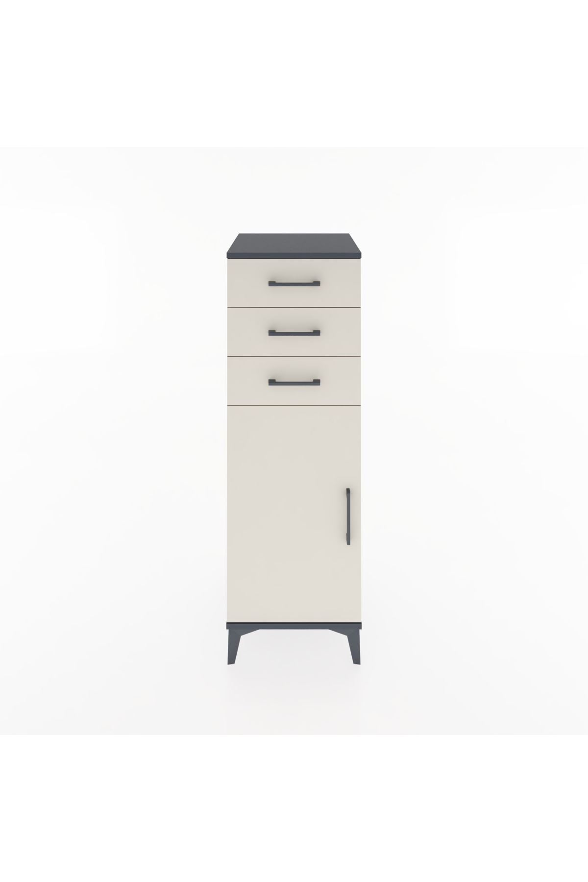 Hyperion Dolap 3 Çekmeceli Tek Kapaklı 44x44x134 - S49M055V4B