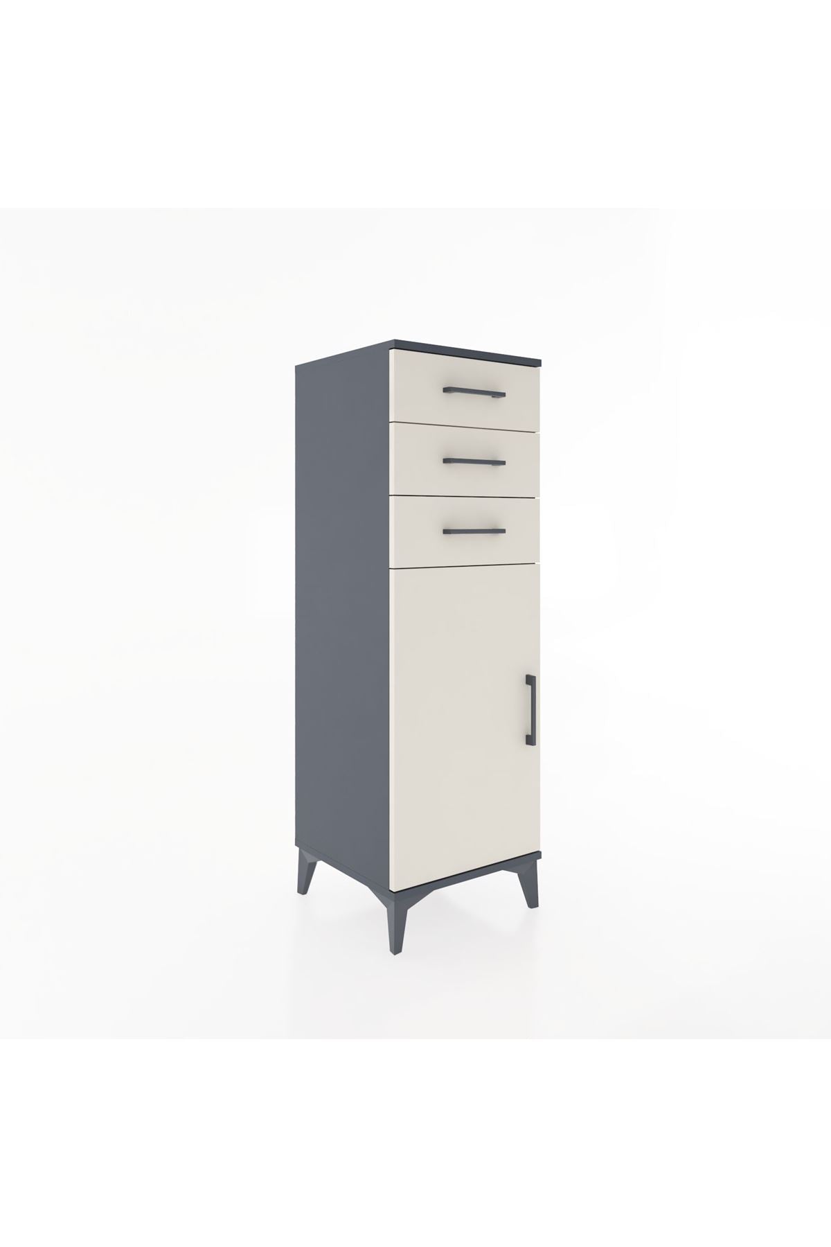 Hyperion Dolap 3 Çekmeceli Tek Kapaklı 44x44x134 - S49M055V4B