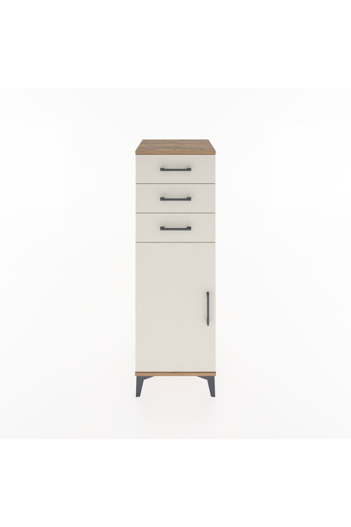 Hyperion Dolap 3 Çekmeceli Tek Kapaklı 44x44x134 - S49M055V7B
