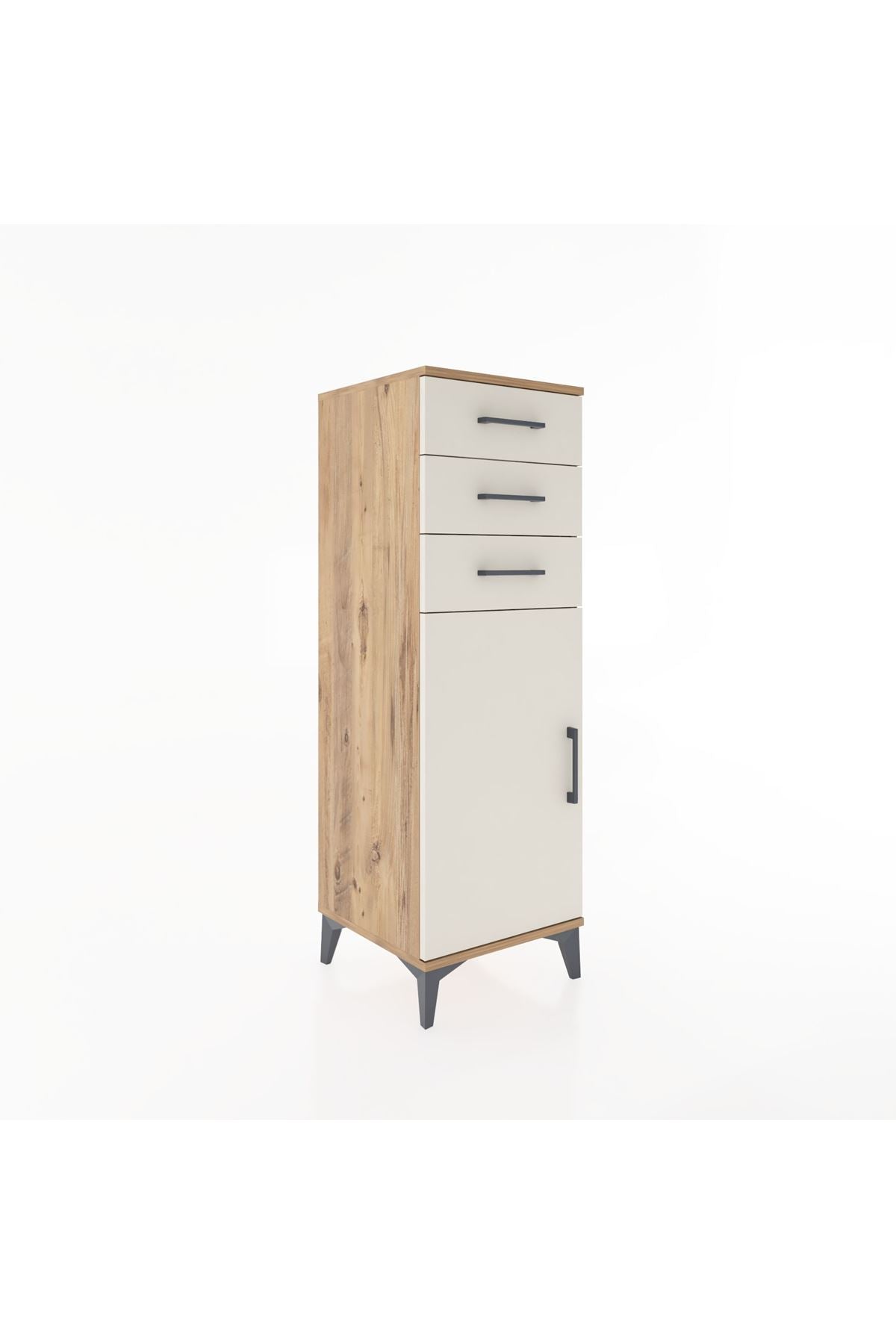 Hyperion Dolap 3 Çekmeceli Tek Kapaklı 44x44x134 - S49M055V7B