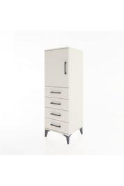Hyperion Dolap 2 Raflı 4 Çekmeceli Tek Kapaklı 44x44x134 - S49M056V1B
