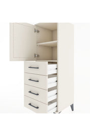 Hyperion Dolap 2 Raflı 4 Çekmeceli Tek Kapaklı 44x44x134 - S49M056V1B