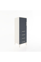 Hyperion Dolap 2 Raflı 4 Çekmeceli Tek Kapaklı 44x44x134 - S49M056V2B