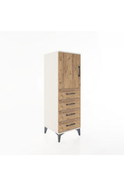 Hyperion Dolap 2 Raflı 4 Çekmeceli Tek Kapaklı 44x44x134 - S49M056V3B