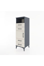 Hyperion Dolap 2 Raflı 4 Çekmeceli Tek Kapaklı 44x44x134 - S49M057V4B
