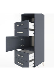 Hyperion Dolap 2 Raflı 4 Çekmeceli Tek Kapaklı 44x44x134 - S49M057V5B