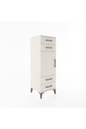 Hyperion Dolap 2 Raflı 4 Çekmeceli Tek Kapaklı 44x44x134 - S49M058V1B